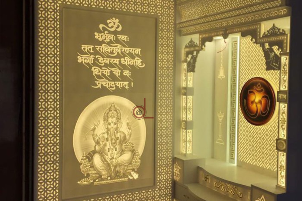 Korean Mandir with Backlit 4- dkoreluxe